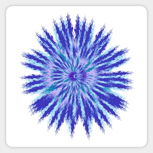 Blue & Turquoise Tie-Dye Tee Sticker